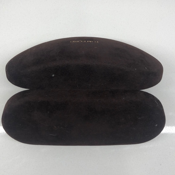 Tom Ford Dark Brown Suede Sunglasses Case - Picture 4 of 4